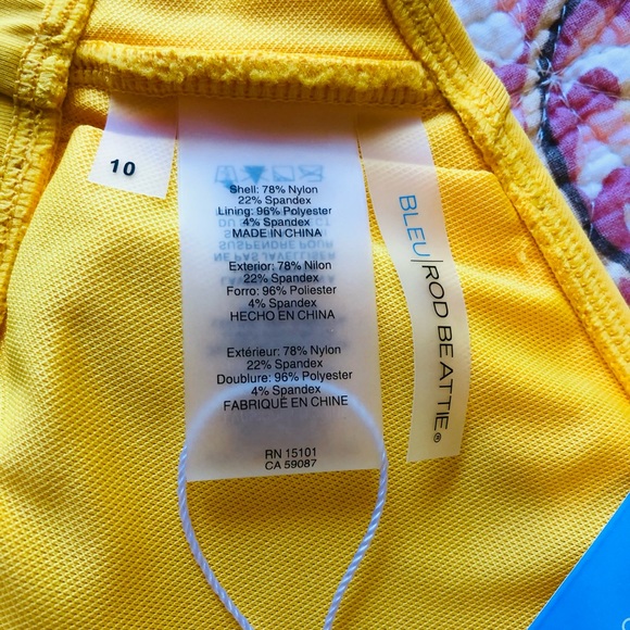 NWT Bleu Rod Beattie Tie Front Bikini Top - Picture 4 of 4